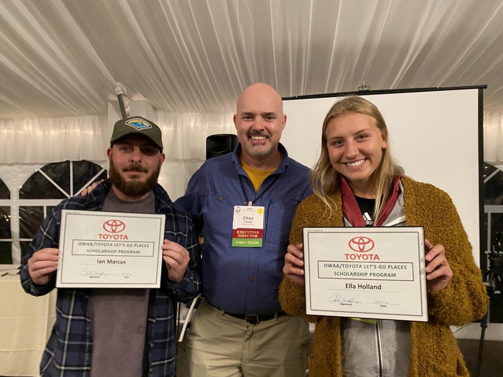 Toyota 'Let's Go Places' Scholarship winners at conference.