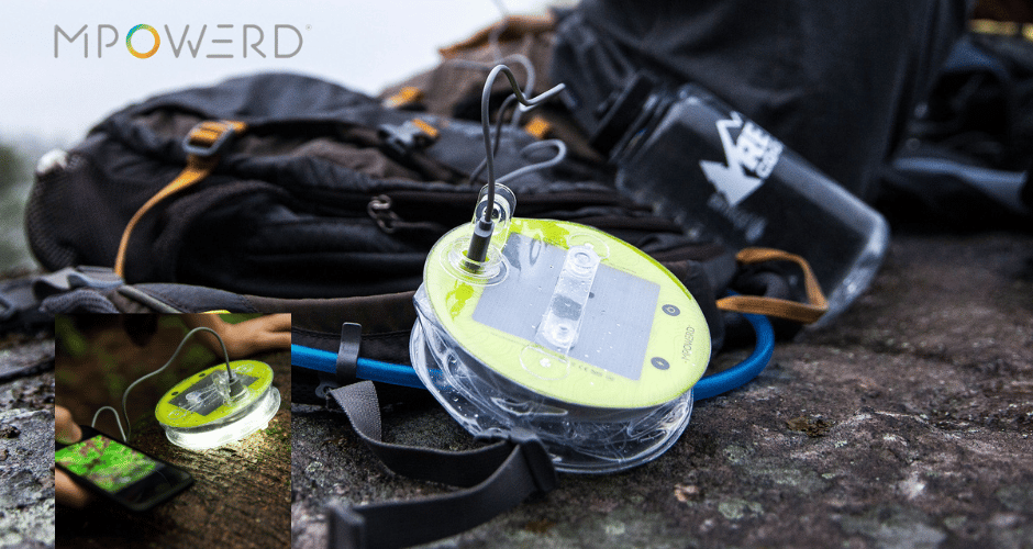 Light your basecamp with MPOWERD portable solar lights