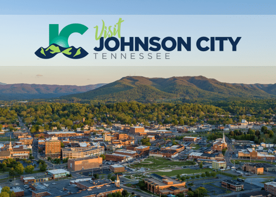 View overlooking Johnson City, Tennessee where the Outdoor Writers Association will hold the 2024 July Field Fest for Outdoor Media